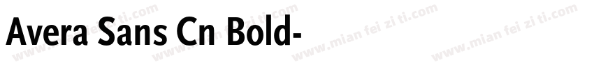 Avera Sans Cn Bold字体转换